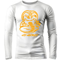 Cobra Kai Karate Kid No Mercy mma ufc venum bjj nhb Adult Rash Guard Compression Long Sleeve Shirt