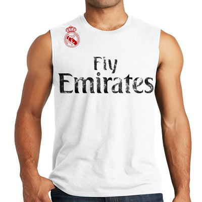 Fly Emirates Fifa World Cup Soccer Cotton Jersey Adult Sleeveless Muscle Shirt Shirt