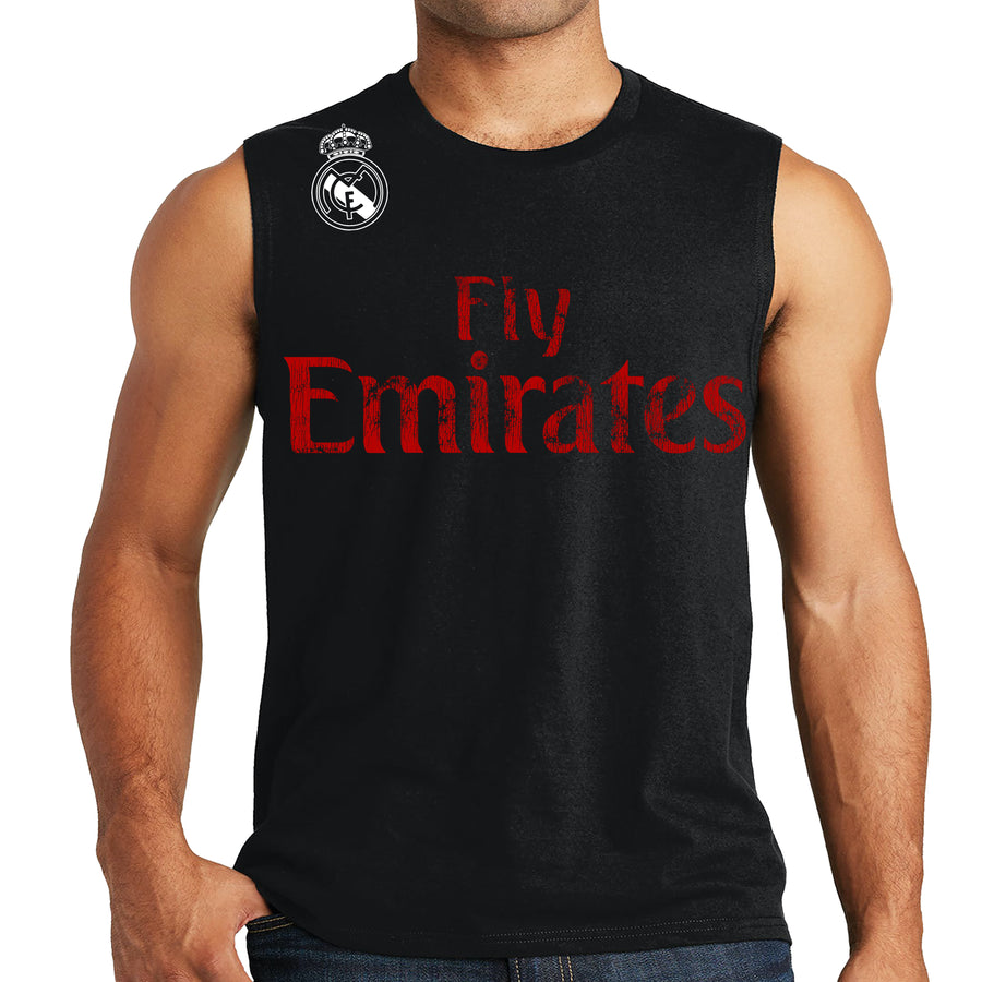 Fly Emirates Fifa World Cup Soccer Cotton Jersey Adult Sleeveless Muscle Shirt Shirt
