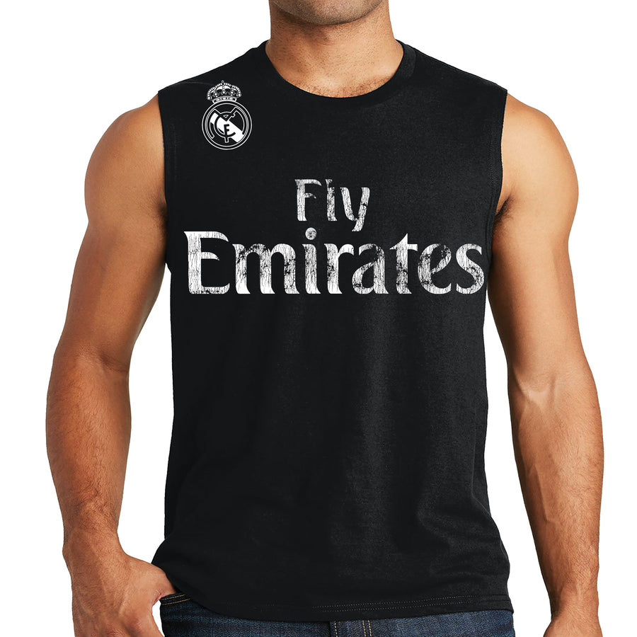 Fly Emirates Fifa World Cup Soccer Cotton Jersey Adult Sleeveless Muscle Shirt Shirt