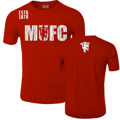 Manchester United MUFC Soccer Fifa World Cup Footbal Futbol Cotton T-Shirt .1878 Back Design