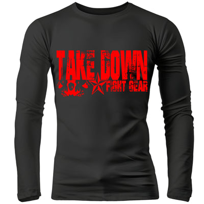 Take Down Fight Gear Fighting Stryker mma ufc venum tapout Adult Rash Guard Long Sleeve Compression Shirt