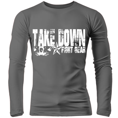Take Down Fight Gear Fighting Stryker mma ufc venum tapout Adult Rash Guard Long Sleeve Compression Shirt