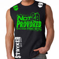 NOT 2B PROVOKED MMA MENS MUSCLE SHIRT BLACK GREEN