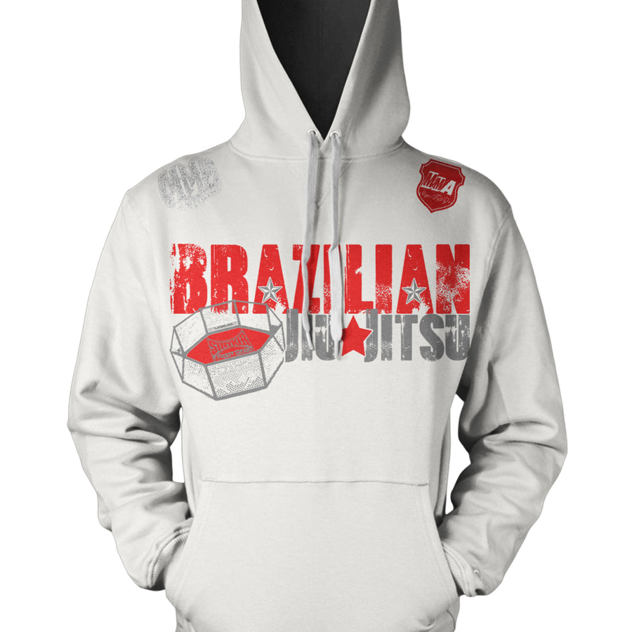 BRAZILIAN JIU JITSU OCTAGON ADULT MMA PULLOVER HOODIE