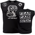 Cobra Kai No Mercy Fear Pain Defeat Does Not Exist In This Dojo 80's youtube show Karate kid ufc mma Muscle Tank Top