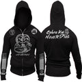 Cobra Kai Never Dies Dodge Challenger Edition No Mercy Adult Zip Up Hoodie