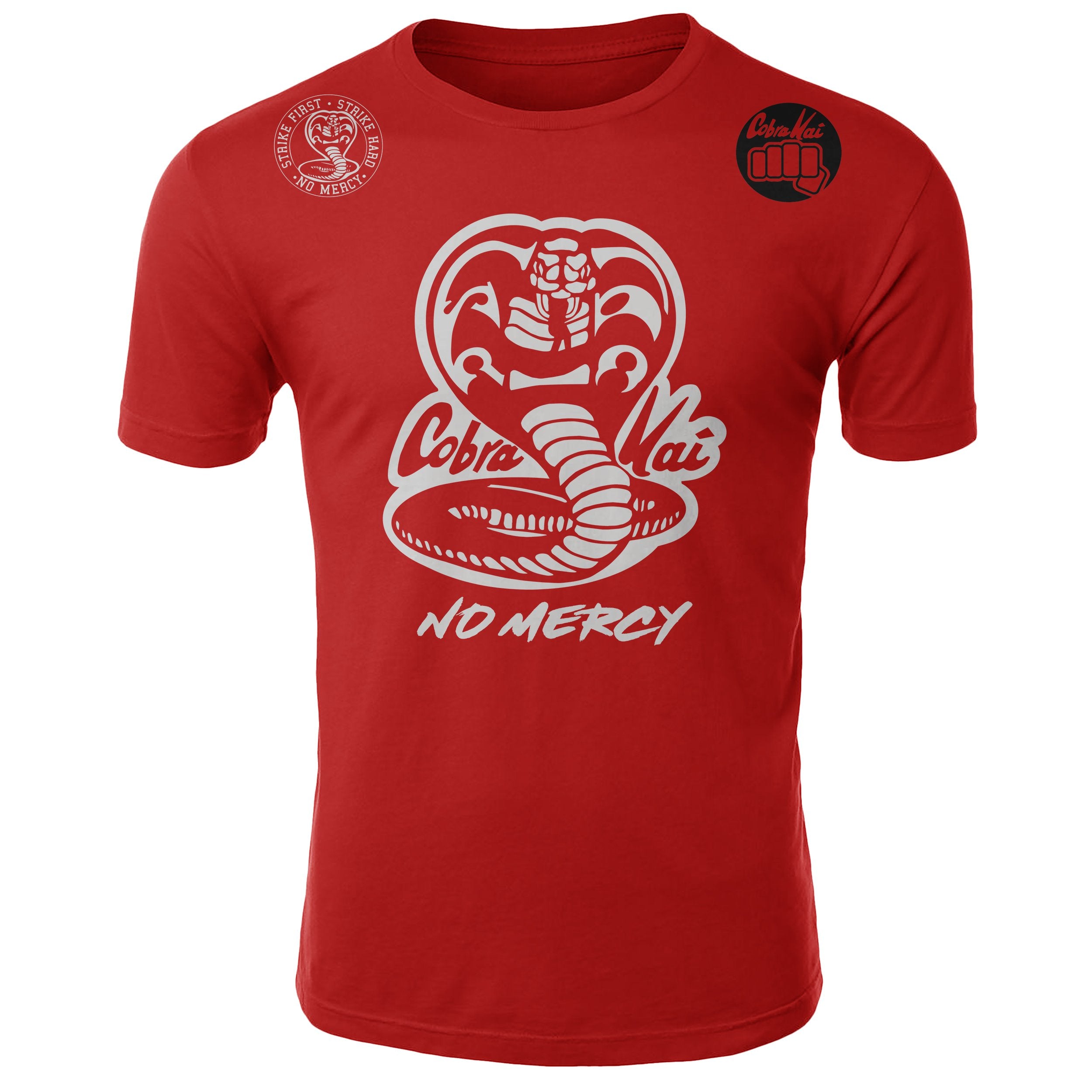 Cobra Kai Karate Kid Men Graphic T-Shirt No Mercy Merchandise 3-D Graphic  Tee