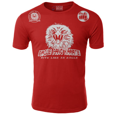 Eagle Fang Karate Bite Like An Eagle Cobra Kai Karate Kid MMA UFC New Adult T Shirt S - M - L - XL - 2XL - 3XL - 4XL - 5XL - 6XL Red