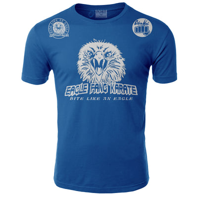 Eagle Fang Karate Bite Like An Eagle Cobra Kai Karate Kid MMA UFC New Adult T Shirt S - M - L - XL - 2XL - 3XL - 4XL - 5XL - 6XL Royal Blue