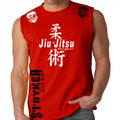JIU JITSU STRYKER MMA MENS MUSCLE SHIRT RED