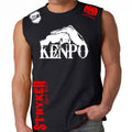 Kenpo Style Stryker Muscle Sleeveless Shirt BLACK RED
