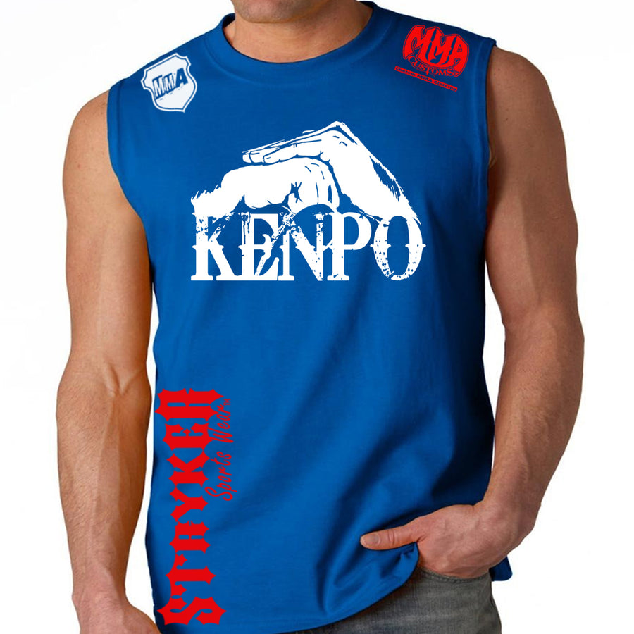 Kenpo Style Stryker Muscle Sleeveless Shirt ROYAL BLUE