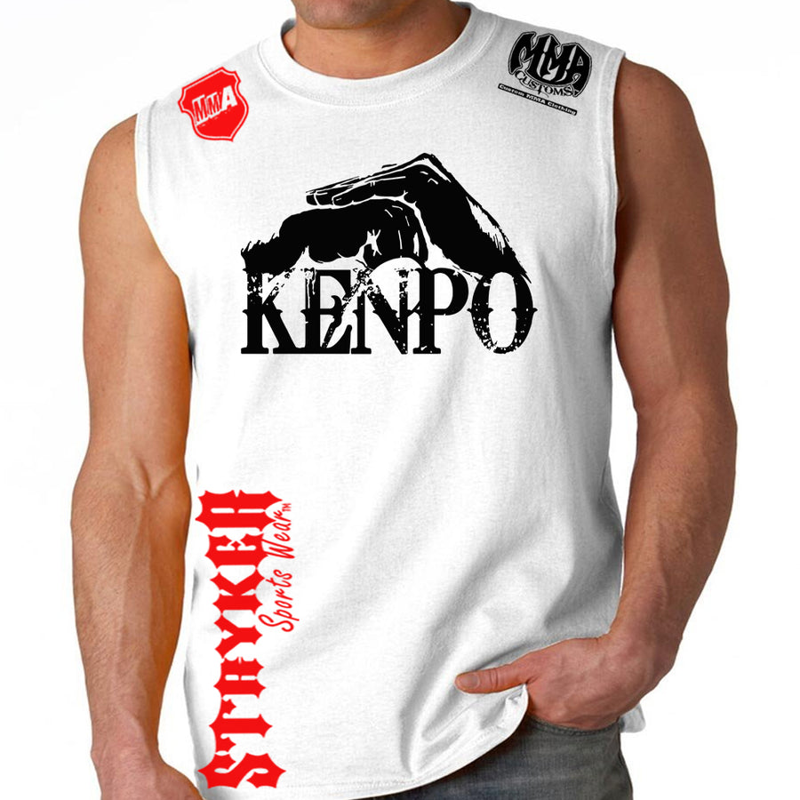 Kenpo Style Stryker Muscle Sleeveless Shirt WHITE