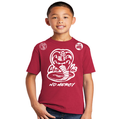 New Cobra Kai No Mercy Karate Kid ufc mma Youth Size Kids Shirt Top