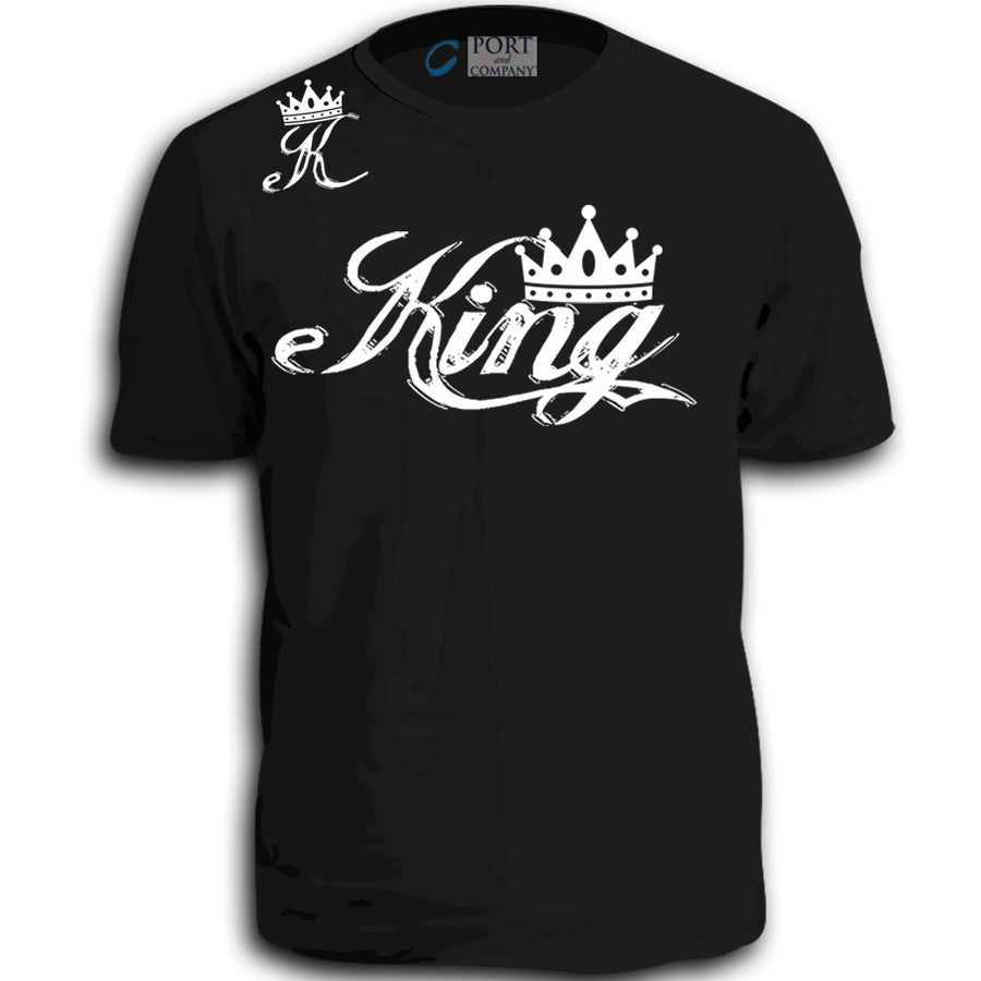 KING MENS ADULT FUNNY T-SHIRT BLACK