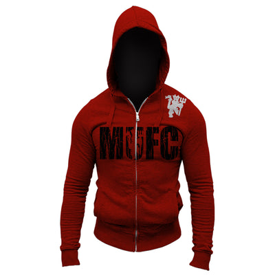 Manchester United MUFC Soccer Fifa World Cup Footbal Futbol Full Zip Up Hoodie Jacket