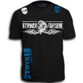 STRYKER FIGHT GEAR TWISTED SKULL MMA T-SHIRT