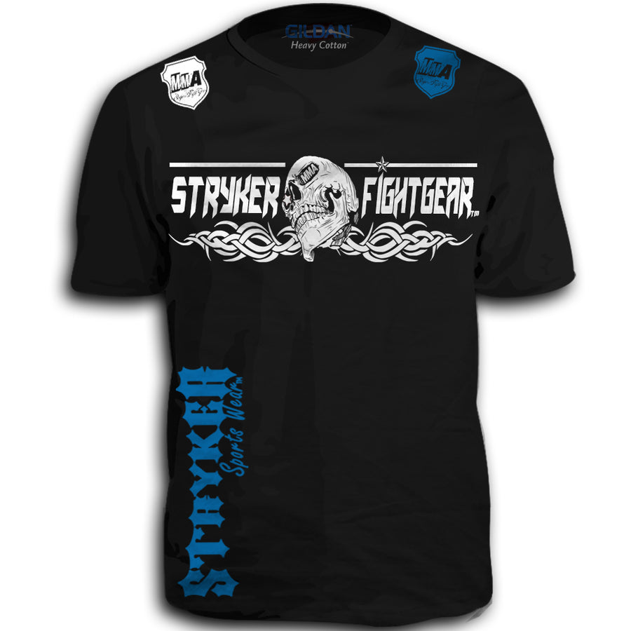 STRYKER FIGHT GEAR TWISTED SKULL MMA T-SHIRT