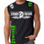 STRYKER FIGHT GEAR DEAD MANS SKULL MMA FIGHTERS MUSCLE SHIRT BLACK GREEN WHITE LOGOS