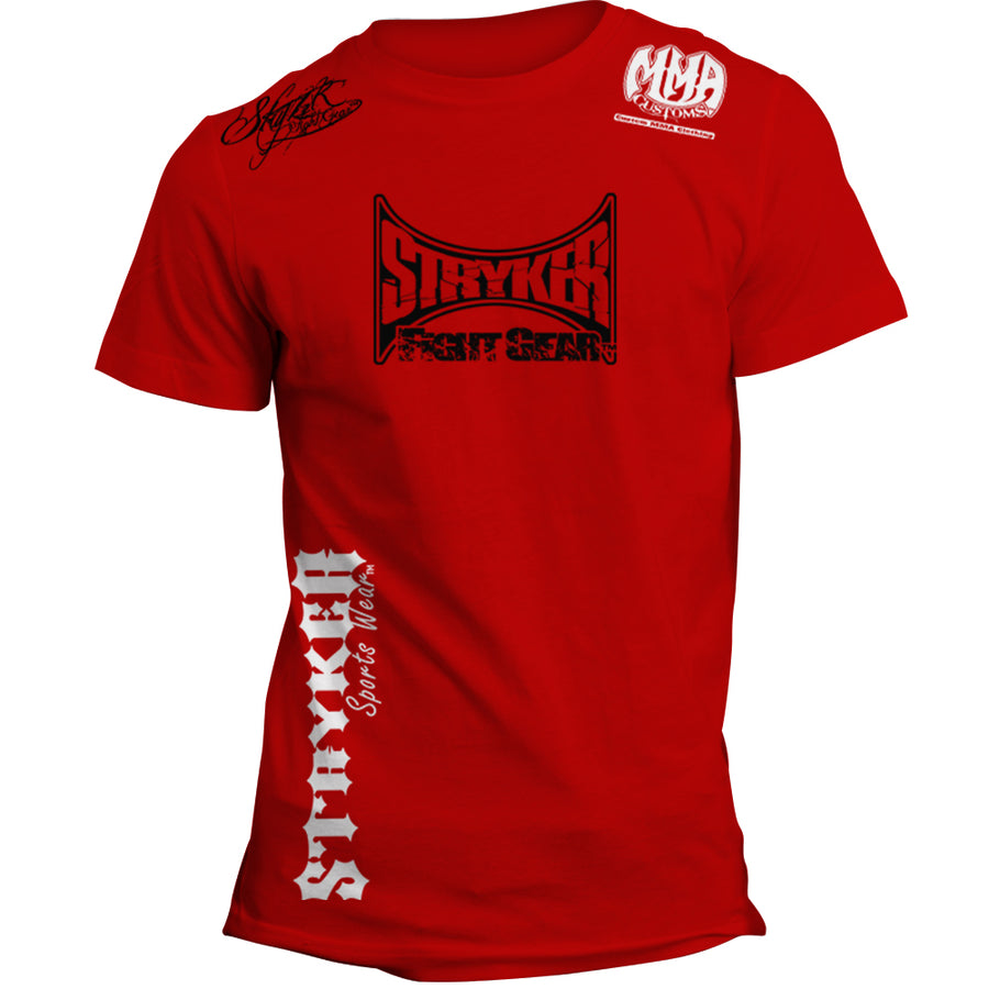 STRYKER MAIN LOGO MMA UFC T-SHIRT RED