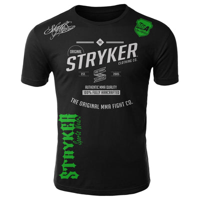 STRYKER THE ORIGINAL MMA CLOTHING COMPANY ADULT SHIRT BLACK