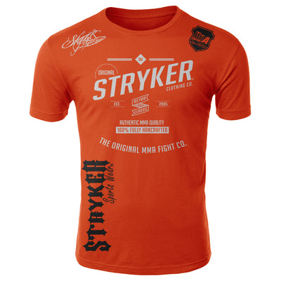 STRYKER THE ORIGINAL MMA CLOTHING COMPANY ADULT SHIRT ORANGE