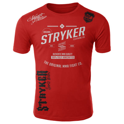STRYKER THE ORIGINAL MMA CLOTHING COMPANY ADULT SHIRT RED