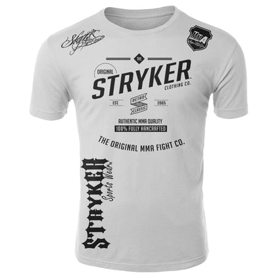 STRYKER THE ORIGINAL MMA CLOTHING COMPANY ADULT SHIRT WHITE