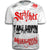 Stryker Fight Gear Y MMA GLOVES Takedown Fight Gear Skulls Muay Thai Fighting BJJ Walkout T-Shirt WHITE