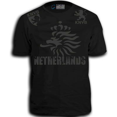 THE NETHERLANDS FIFA WORLD CUP ADULT SOCCER FLAG T-SHIRT GRAY LOGO DESIGN