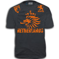 THE NETHERLANDS FIFA WORLD CUP ADULT SOCCER FLAG T-SHIRT GRAY TEE