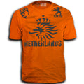 THE NETHERLANDS FIFA WORLD CUP ADULT SOCCER FLAG T-SHIRT ORANGE TEAM