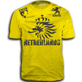 THE NETHERLANDS FIFA WORLD CUP ADULT SOCCER FLAG T-SHIRT YELLOW TOP