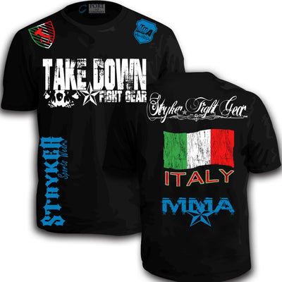 ITALY STRYKER SOCCER MMA MENS T-SHIRT