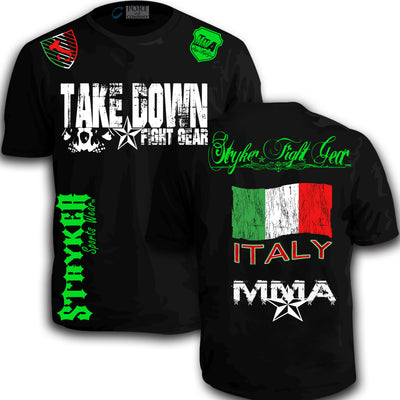 ITALY STRYKER SOCCER MMA MENS T-SHIRT