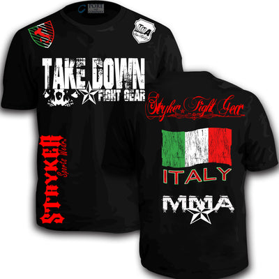 ITALY STRYKER SOCCER MMA MENS T-SHIRT