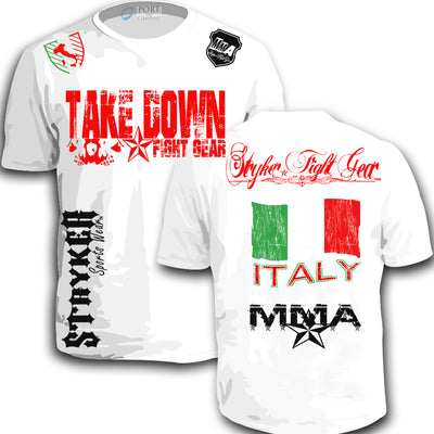 ITALY STRYKER SOCCER MMA MENS T-SHIRT