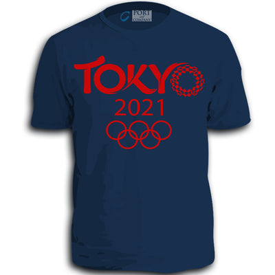 New T Tokyo Olympics 2020 - 2021 Summer Games Shorts Sleeve T Shirt Top